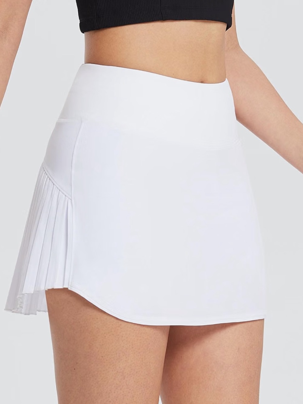 baleaf Tennis Skirt Pleated Golf Skort with 3 Pockets, 14", Built in Shorts